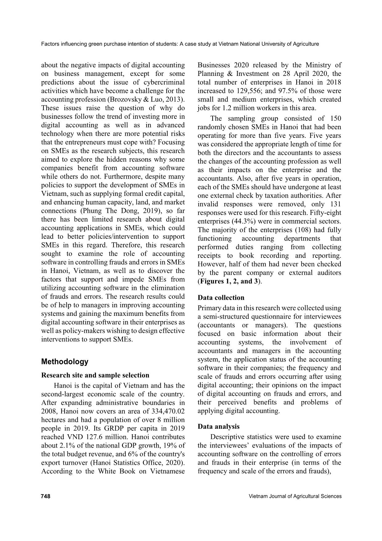 Factors affecting the capacity of accounting software in controlling frauds and errors in small and medium enterprises (smes): A case study of smes in Ha Noi, Viet Nam trang 3