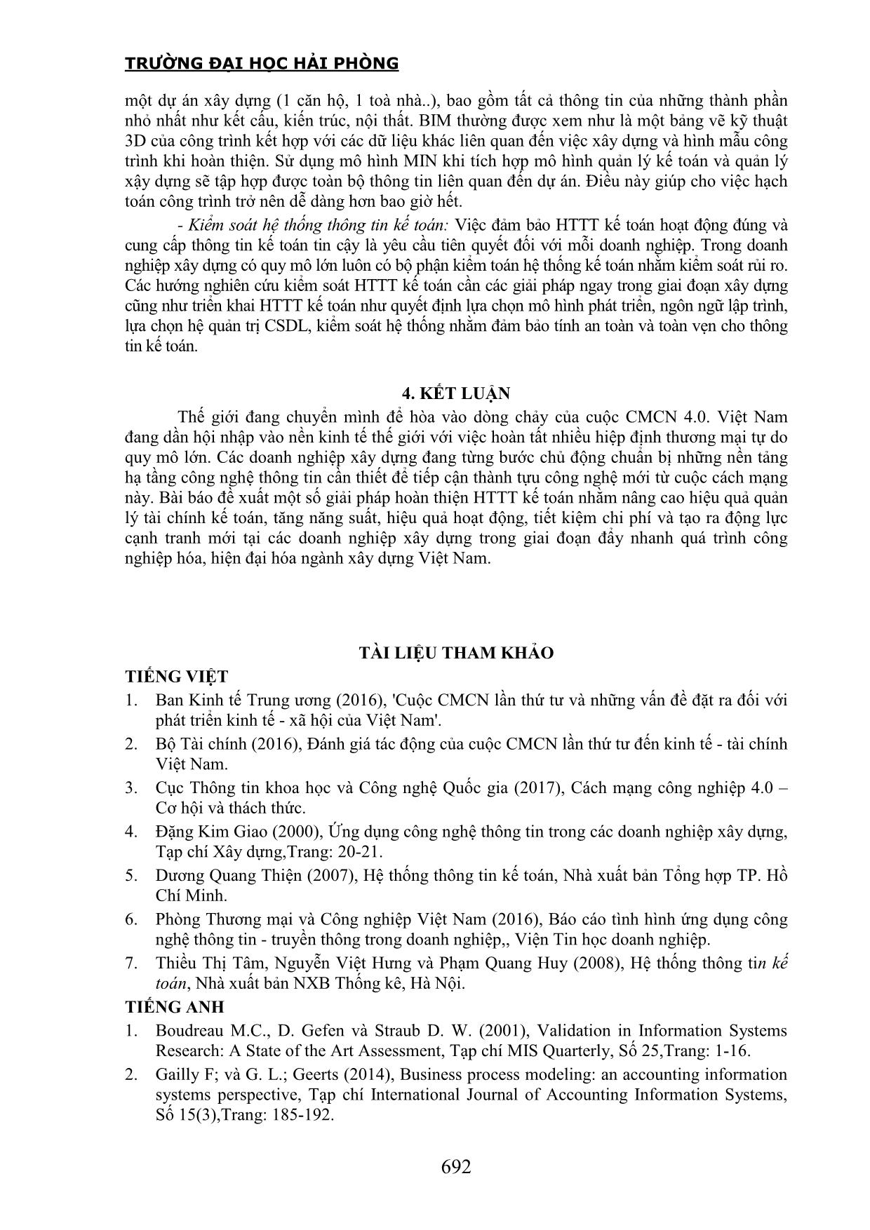 Giải pháp hoàn thiện hệ thống thông tin kế toán tại các doanh nghiệp xây dựng Việt Nam trong cuộc cách mạng công nghiệp 4.0 trang 8