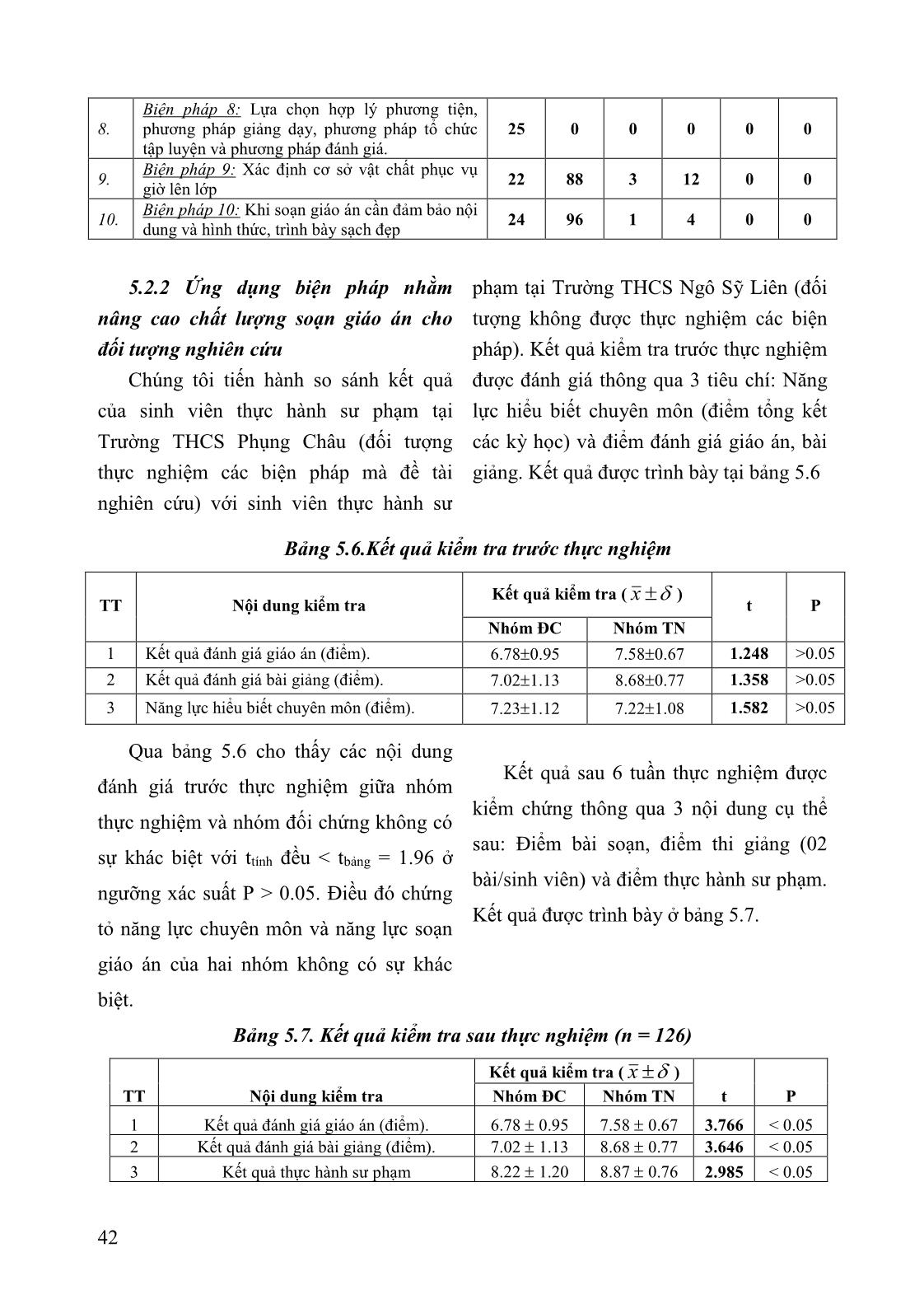 Nghiên cứu biện pháp nâng cao chất lượng soạn giáo án cho sinh viên trường Đại học sư phạm TDTT Hà Nội trong thực hành sư phạm tại trường THCS Phụng Châu - Chương Mỹ - Hà Nội trang 5