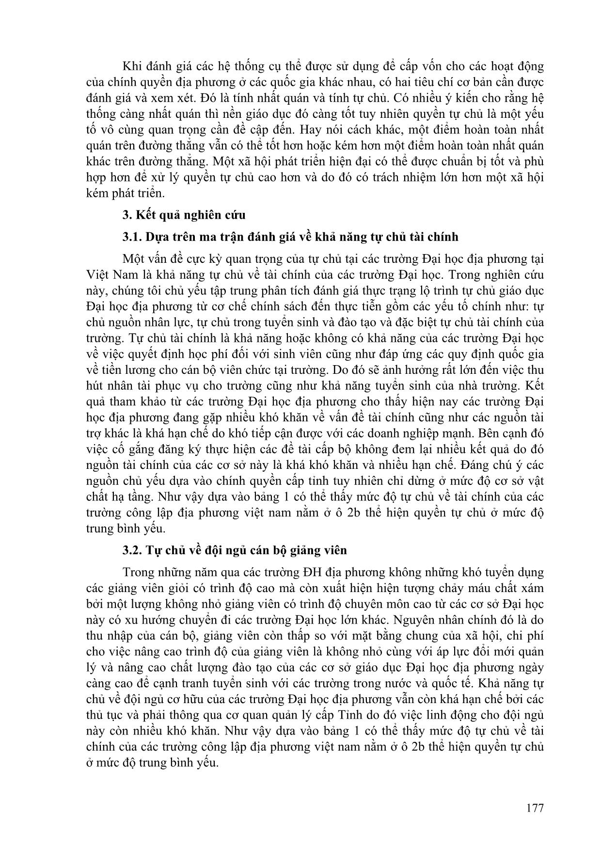 Nghiên cứu đánh giá thực trạng lộ trình tự chủ trong giáo dục Đại học địa phương - từ cơ chế đến thực tiễn trang 3