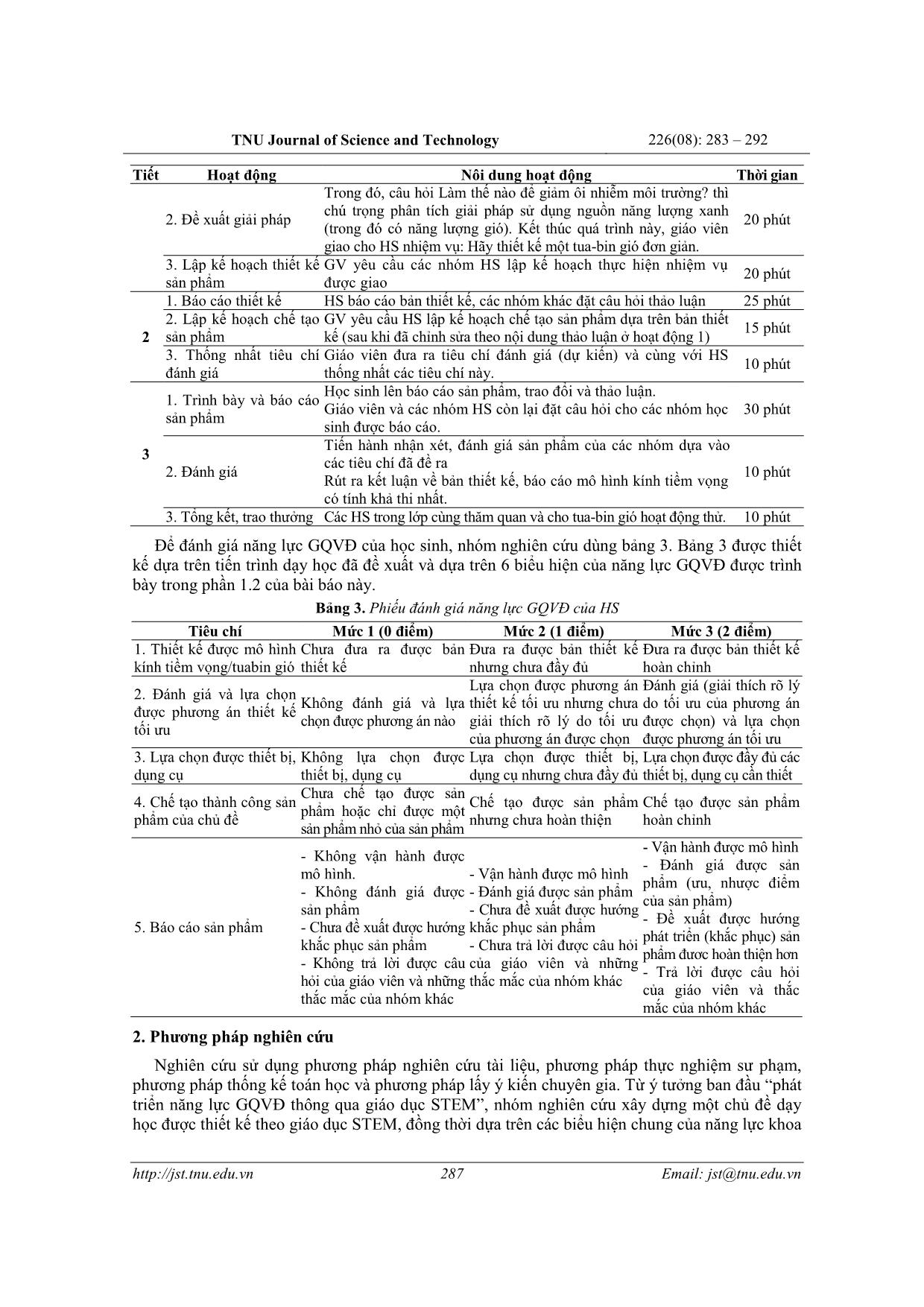 Phát triển năng lực giải quyết vấn đề cho học sinh trong dạy học theo giáo dục Stem: Nghiên cứu tại khu vực miền bắc - nước Cộng hòa Dân chủ nhân dân Lào trang 5