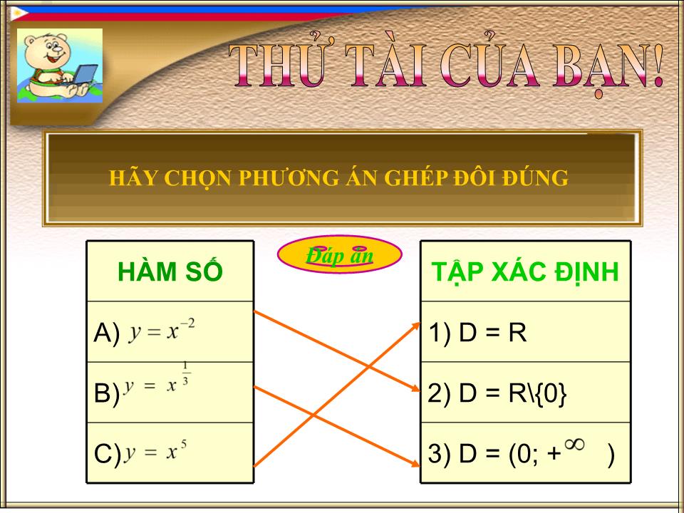 Bài giảng Đại số Lớp 11 - Chương 2: Hàm số lũy thừa hàm số mũ, hàm số lôgarit - Bài 2: Hàm Số lũy thừa - Trần Thanh Vân trang 7