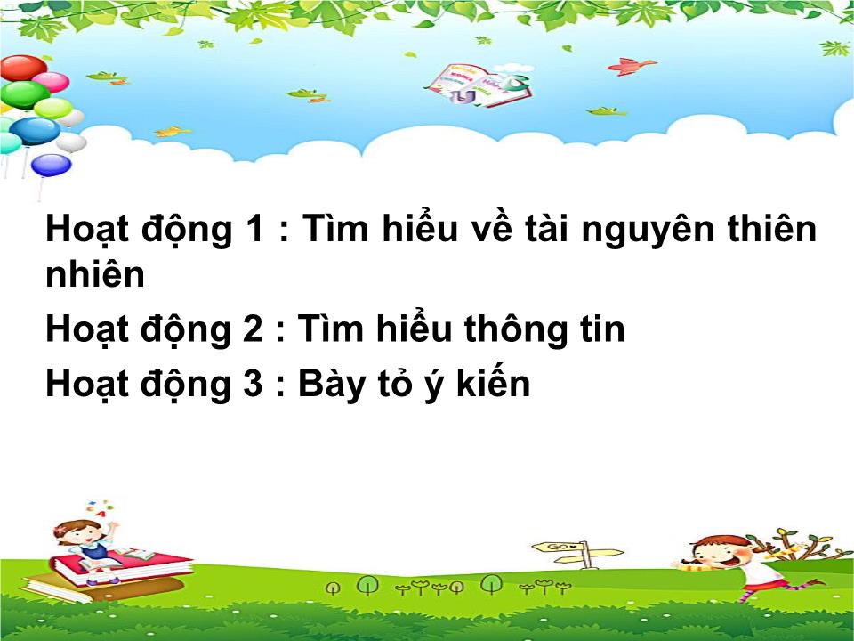 Bài giảng Đạo đức Lớp 5 - Bài 14: Bảo vệ tài nguyên thiên nhiên trang 5