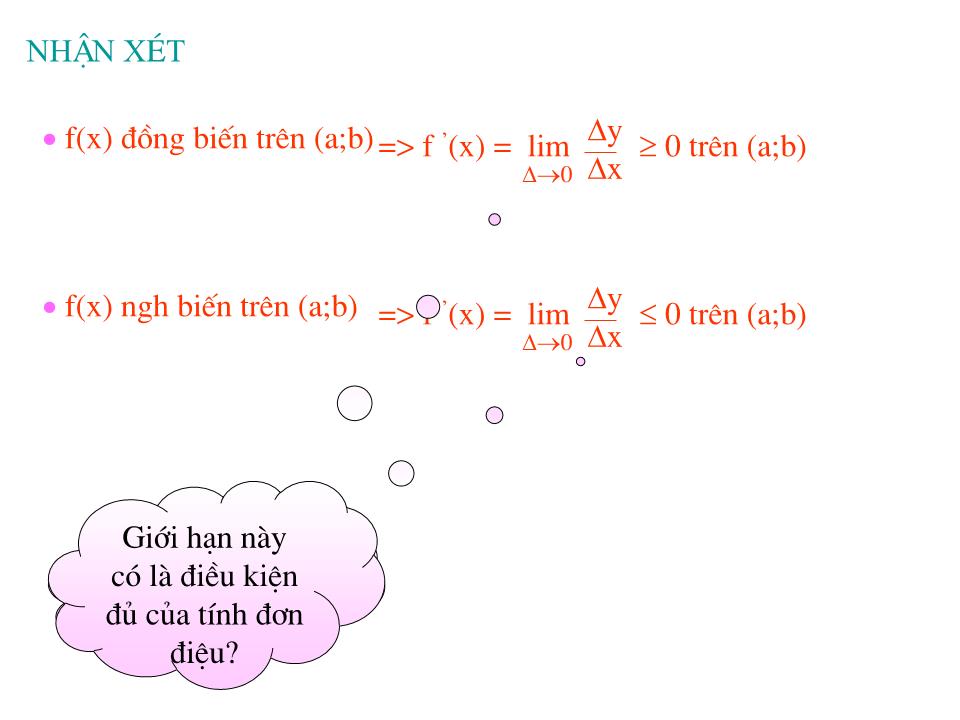 Bài giảng Đại số Lớp 12 - Chương 2: Ứng dụng của đạo hàm - Bài 1: Sự đồng biến, nghịch biến của hàm số - Phạm Danh Hoàn trang 4