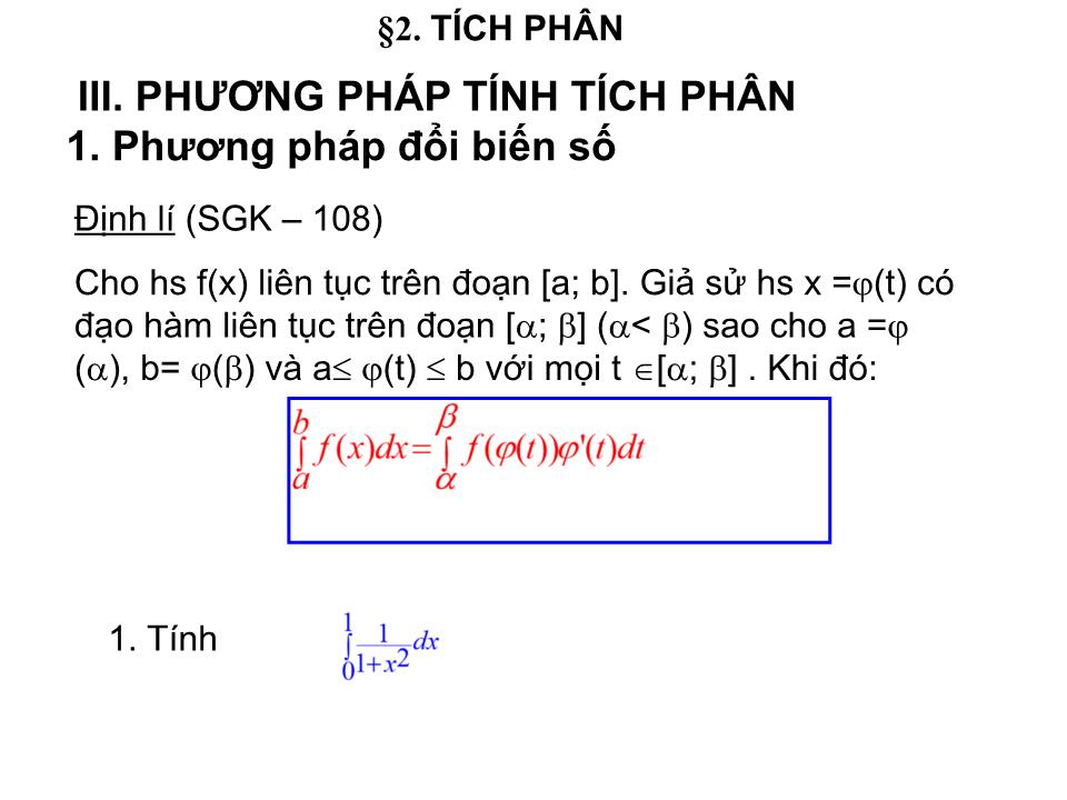 Bài giảng Đại số Lớp 12 - Chương 3: Nguyên hàm - Bài 2: Tích phân - Đặng Thị Tố Uyên trang 5