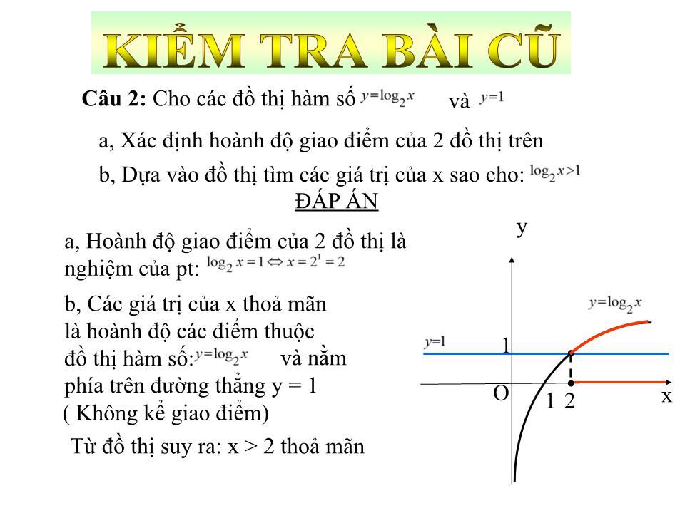 Bài giảng Đại số Lớp 12 - Chương 2: Hàm số lũy thừa, hàm số mũ và hàm số logarit - Bài tập logarit trang 3