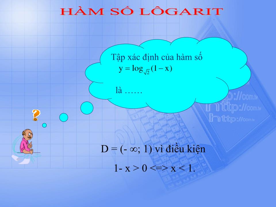 Bài giảng Đại số Lớp 12 - Chương 2: Hàm số lũy thừa, hàm số mũ và hàm số logarit - Tiết 33: Hàm số mũ. Hàm số logarit - Nguyễn Quang Tánh trang 6