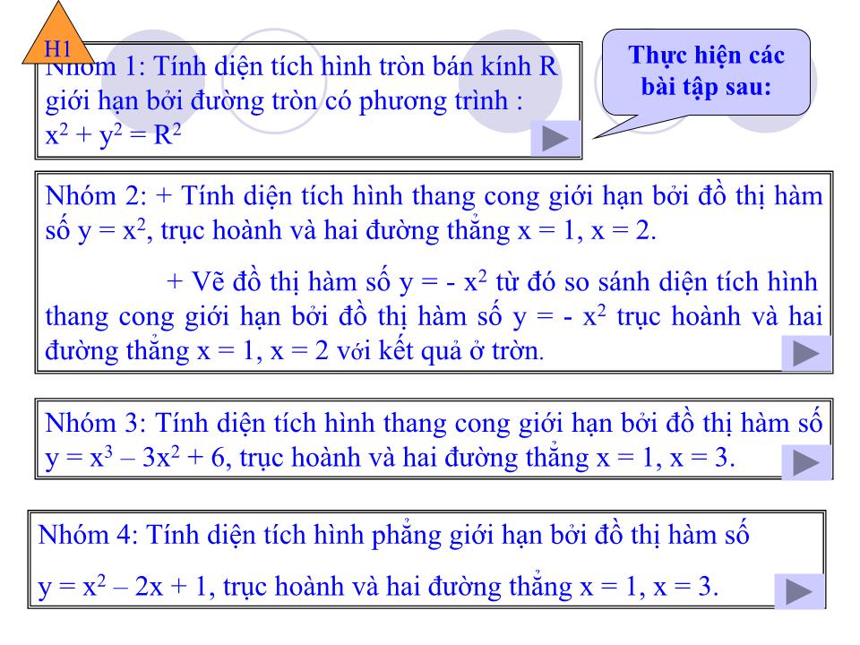 Bài giảng Đại số Lớp 12 - Chương 3: Nguyên hàm - Tiết 60: Ứng dụng tích phân để tính diện tích hình phẳng trang 3