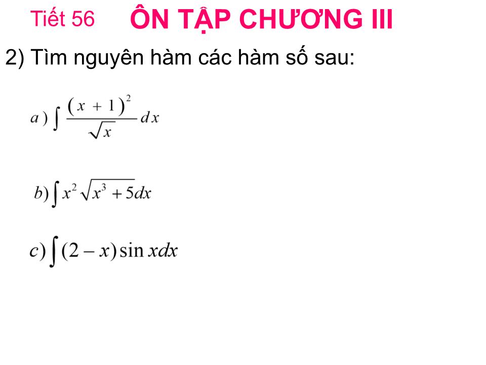 Bài giảng Đại số Lớp 12 - Ôn tập chương 3 - Đặng Trung Hiếu trang 5