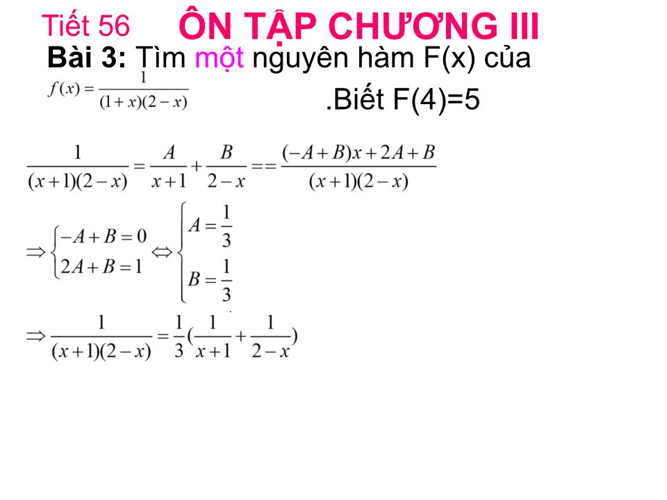 Bài giảng Đại số Lớp 12 - Ôn tập chương 3 - Đặng Trung Hiếu trang 9