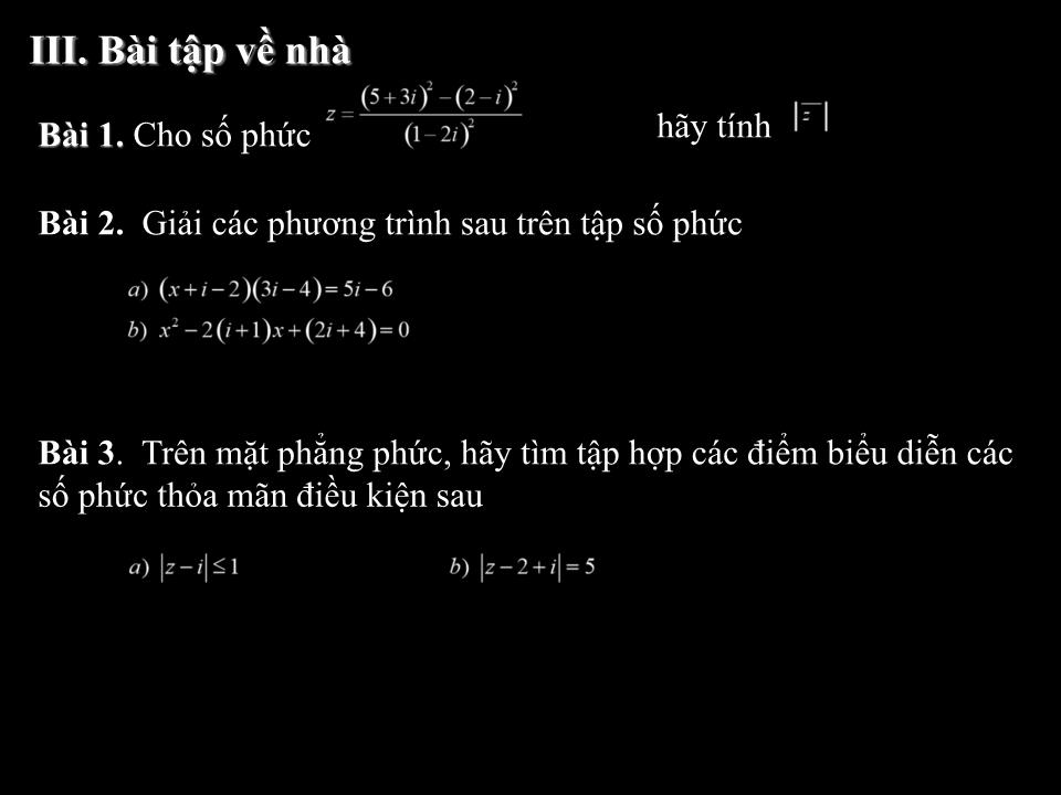 Bài giảng Đại số Lớp 12 - Tiết 75: Ôn tập cuối năm - Khuất Tiến Chà trang 10