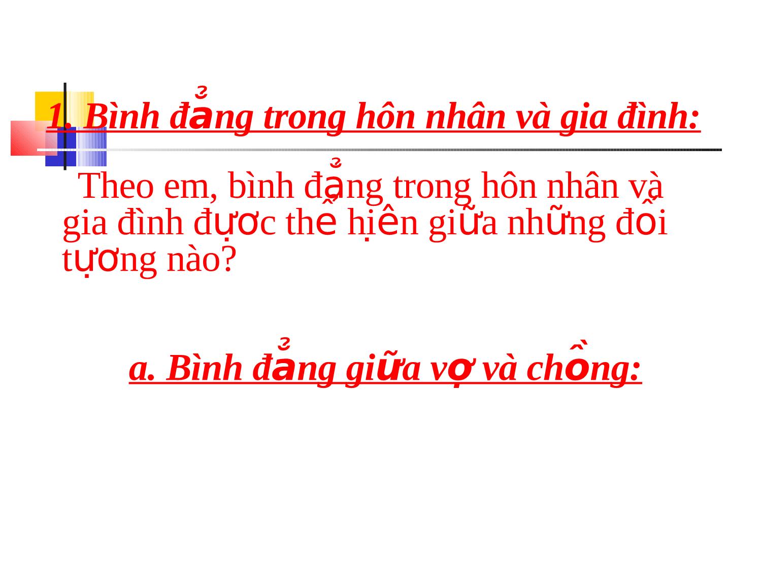 Bài giảng Giáo dục công dân Lớp 12 - Bài 4: Quyền bình đẳng của công dân trong một số lĩnh vực của đời sống xã hội trang 3