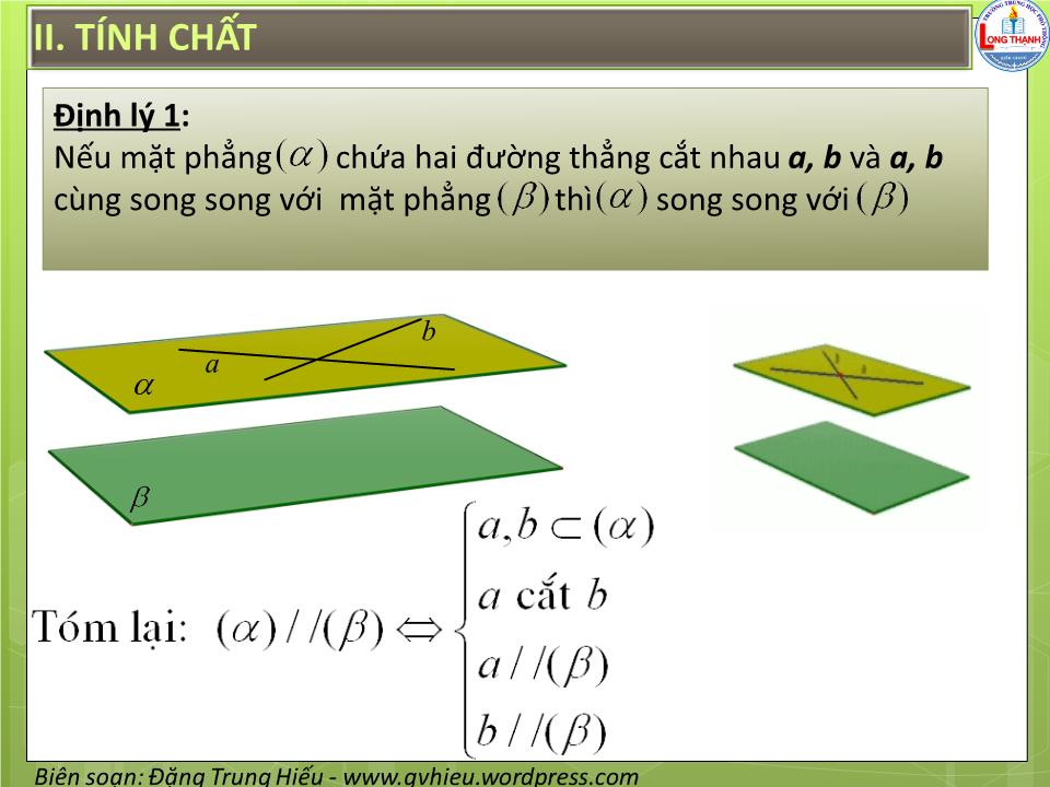 Bài giảng Hình học Lớp 11 - Chương 2 - Bài 4: Hai mặt phẳng song song trang 4