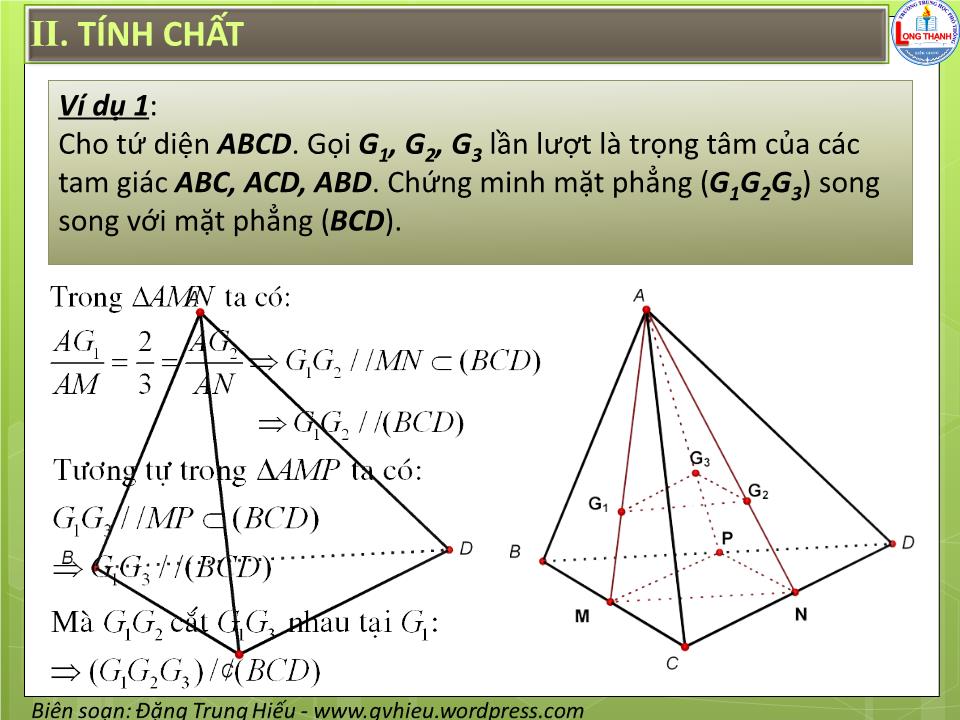 Bài giảng Hình học Lớp 11 - Chương 2 - Bài 4: Hai mặt phẳng song song trang 6