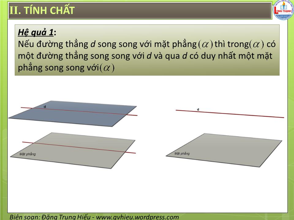 Bài giảng Hình học Lớp 11 - Chương 2 - Bài 4: Hai mặt phẳng song song trang 8