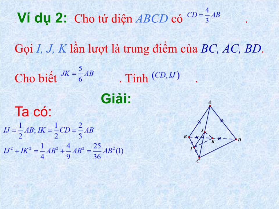 Bài giảng Hình học Lớp 11 - Tiết 31: Hai đường thẳng vuông góc trang 5