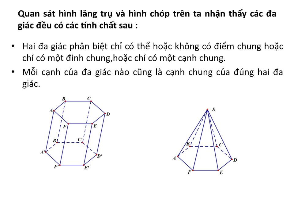 Bài giảng Hình học Lớp 12 - Chương 1 - Bài 1: Khái niệm về khối đa diện trang 9