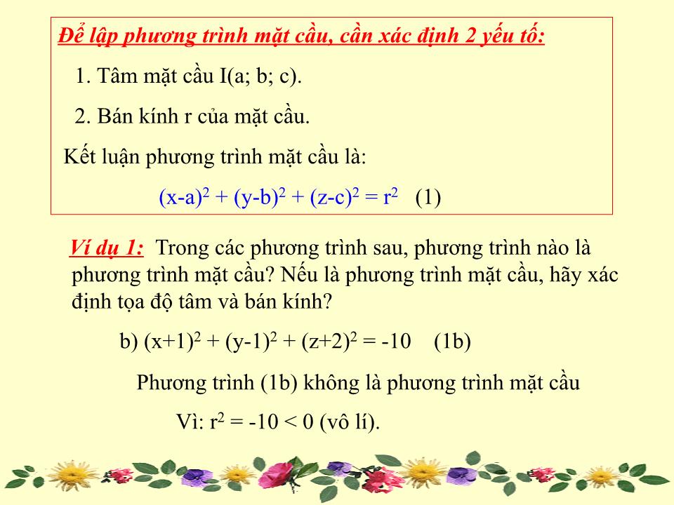 Bài giảng Hình học Lớp 12 - Chương 3 - Tiết 91: Hệ tọa độ trong không gian trang 10