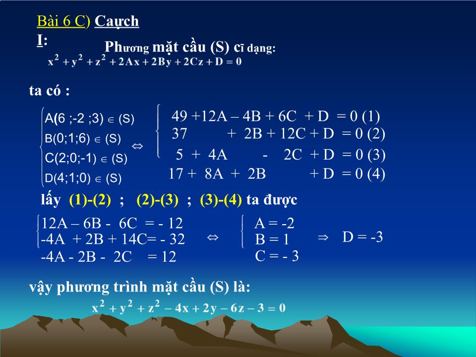 Bài giảng Hình học Lớp 12 - Tiết 29: Luyện tập hệ toạ độ trong không gian - Nguyễn Năng Suất trang 10