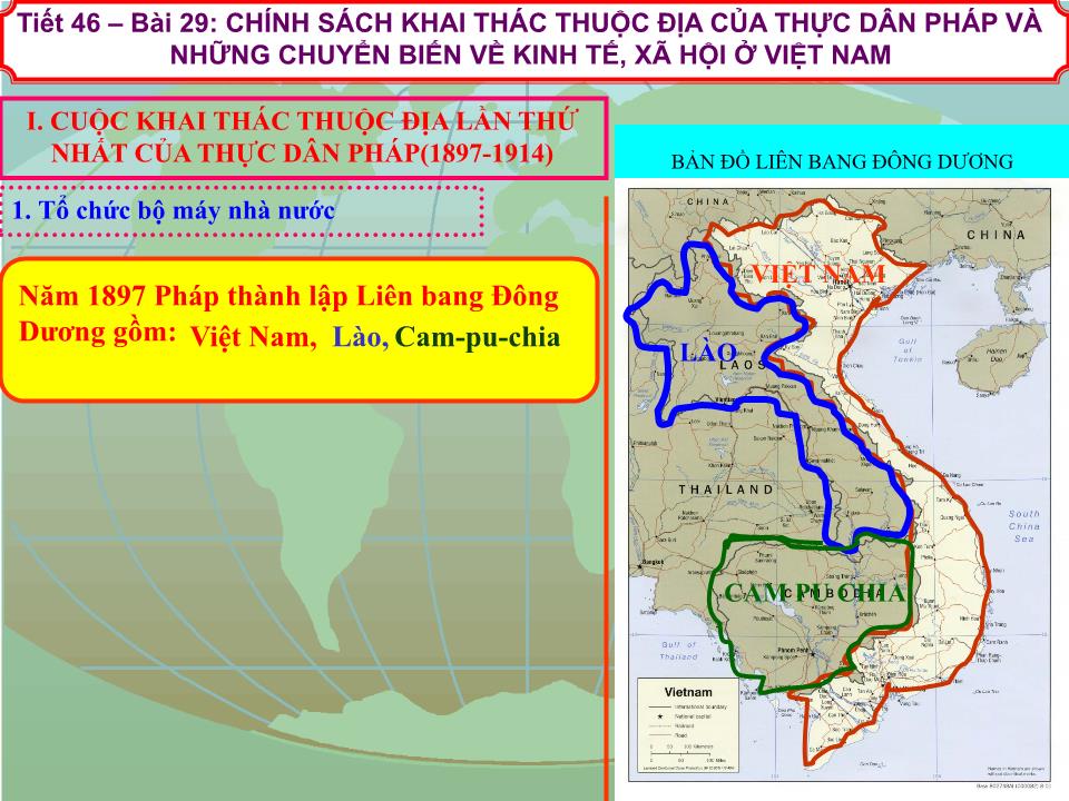 Bài giảng Lịch sử Lớp 8 - Chương 2: Xã hội Việt Nam từ năm 1897 đến năm 1918 - Tiết 46, Bài 29: Chính sách khai thác thuộc địa của thực dân Pháp và những chuyển biến về kinh tế, xã hội ở Việt Nam trang 4