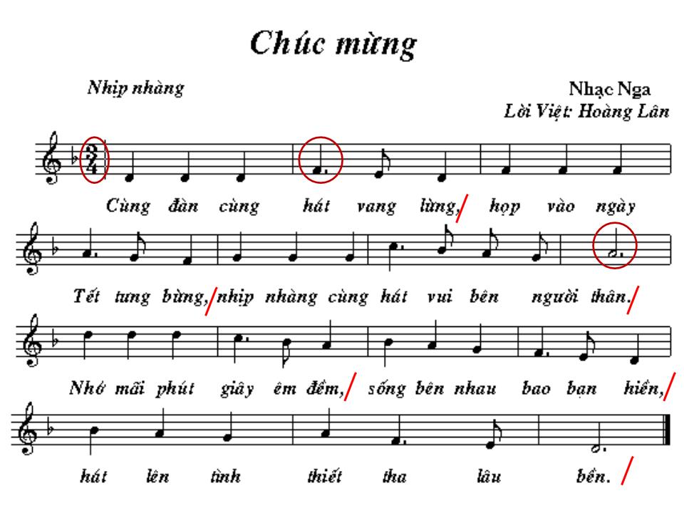 Bài giảng Âm nhạc Lớp 4 - Bài hát: Chúc mừng - Nguyễn Thị Hường trang 7