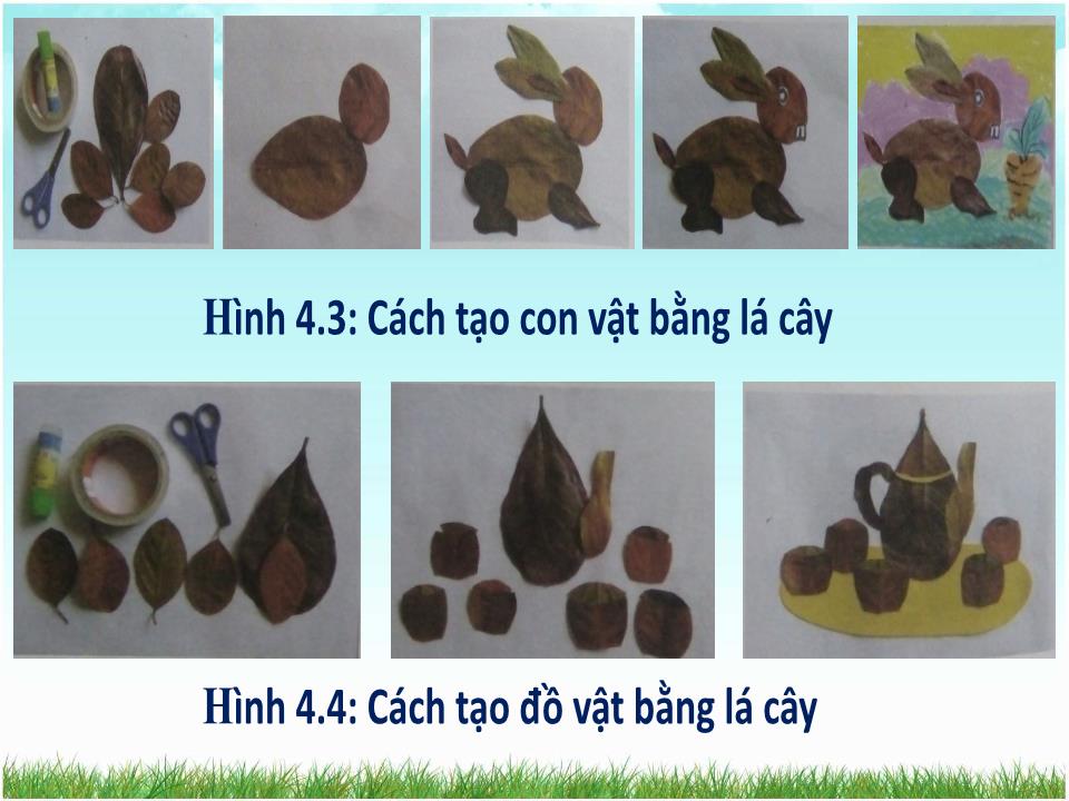 Bài giảng Mỹ thuật - Chủ đề 4 : Sáng tạo với những chiếc lá trang 10