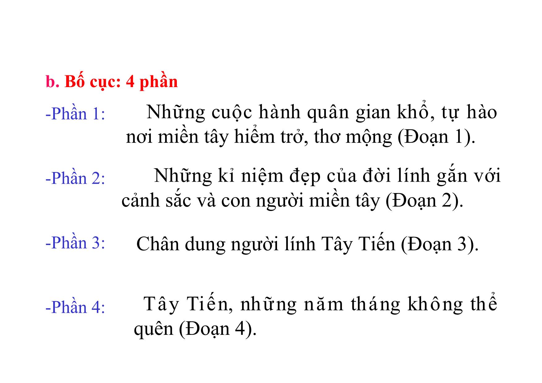 Bài giảng Ngữ văn Lớp 12 - Văn bản: Tây tiến trang 7