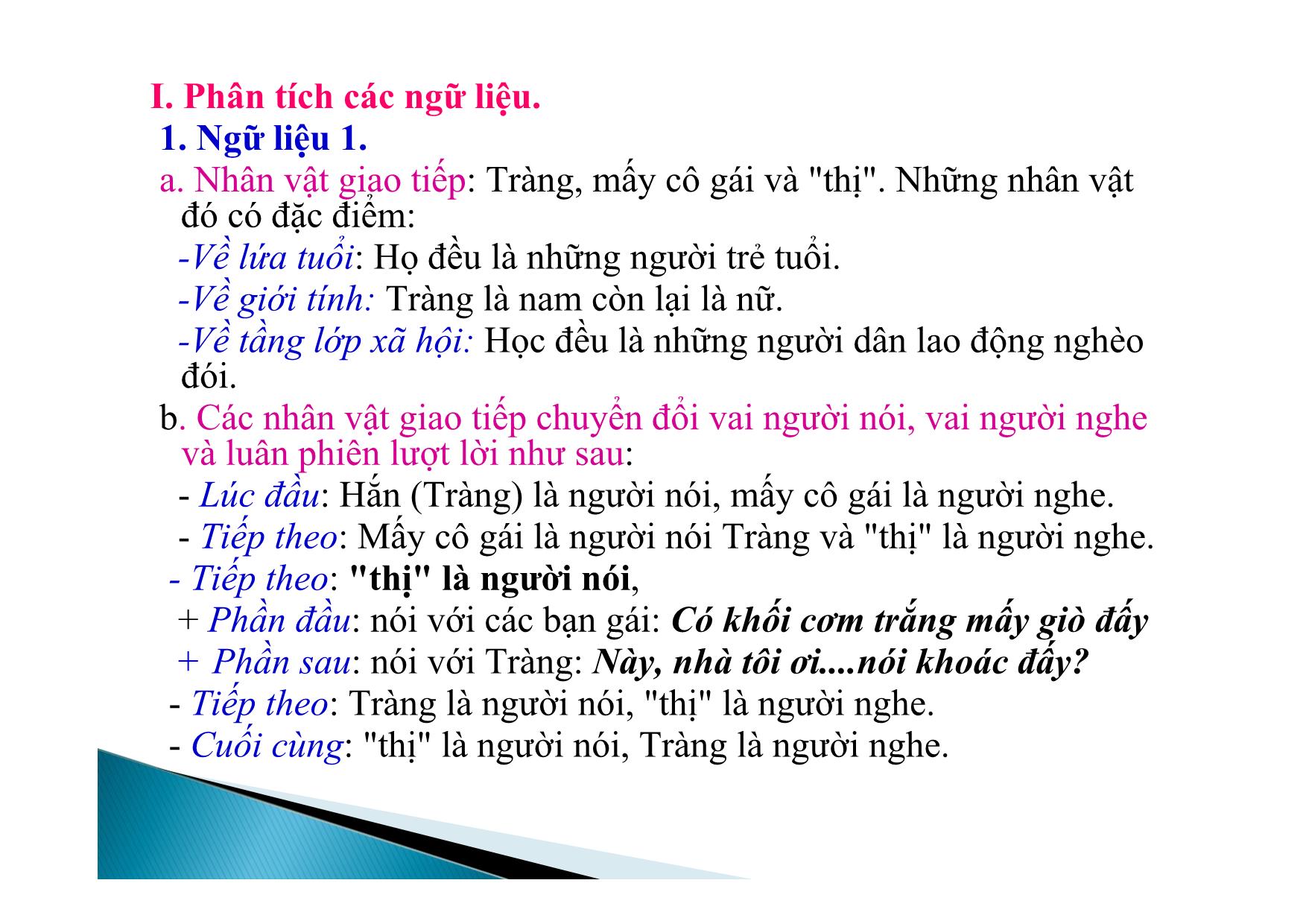 Bài giảng Ngữ văn Lớp 12 - Tiết 57: Nhân vật giao tiếp trang 3