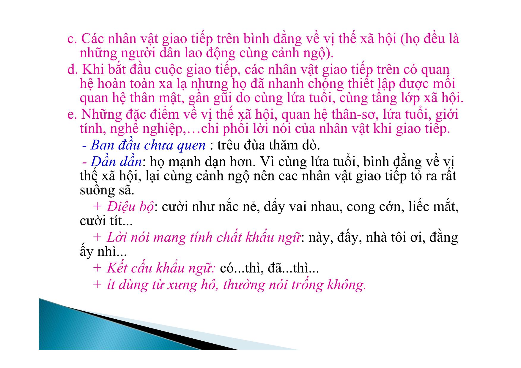 Bài giảng Ngữ văn Lớp 12 - Tiết 57: Nhân vật giao tiếp trang 4