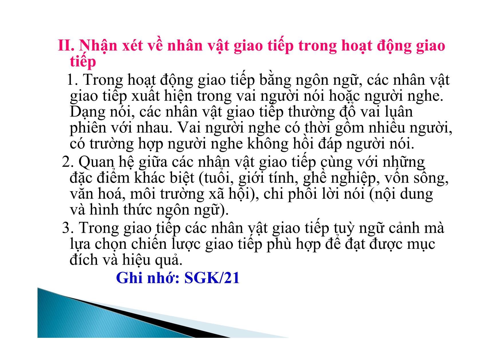 Bài giảng Ngữ văn Lớp 12 - Tiết 57: Nhân vật giao tiếp trang 8