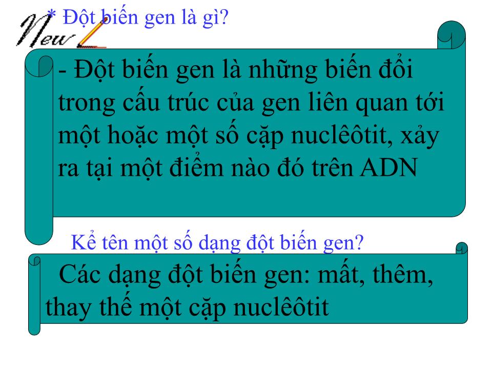 Bài giảng Sinh học Lớp 9 - Chương 4: Biến dị - Bài 21: Đột biến gen trang 6