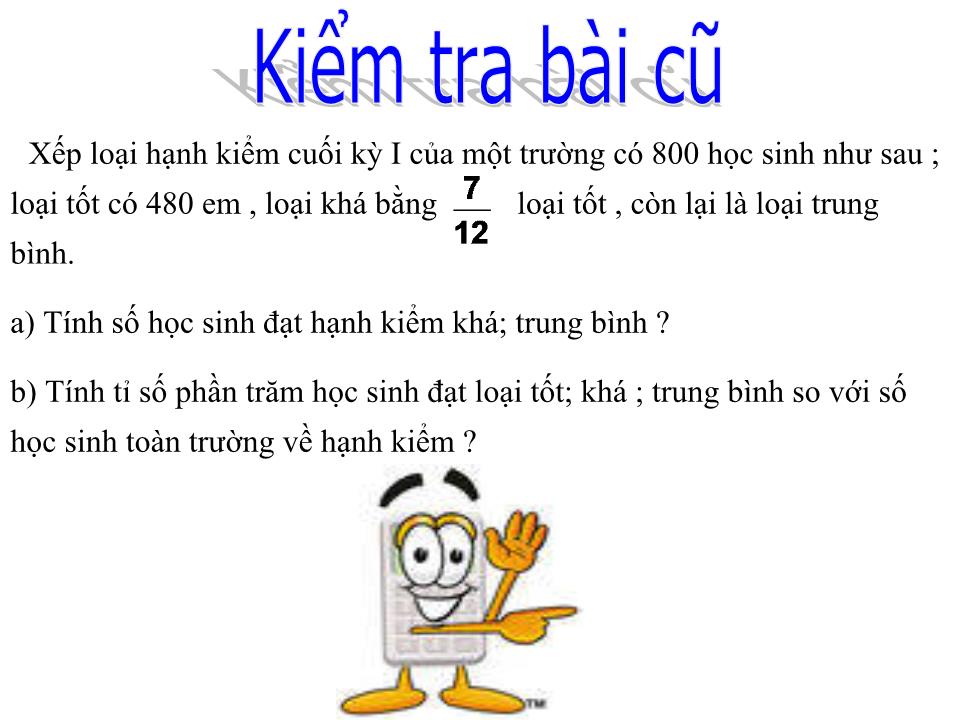 Bài giảng Đại số Lớp 6 - Tiết 102: Biểu đồ phần trăm - Lê Thị Hồng Hoa trang 2