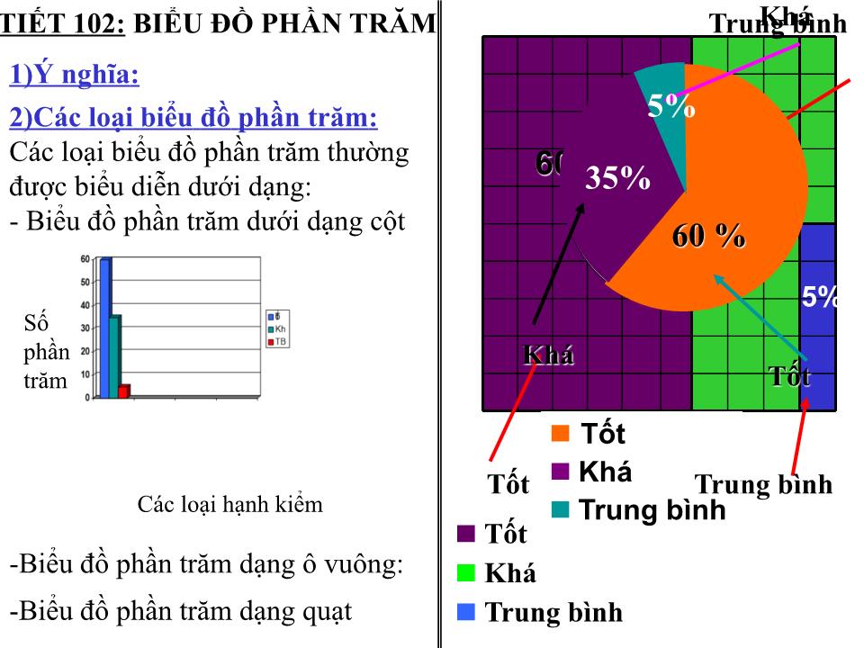 Bài giảng Đại số Lớp 6 - Tiết 102: Biểu đồ phần trăm - Lê Thị Hồng Hoa trang 5