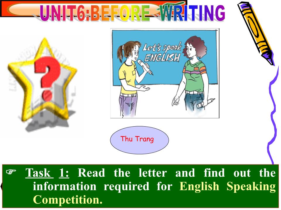 Bài giảng Tiếng Anh Lớp 11 - Unit 6: Competitions - Lesson 4: Writing trang 5