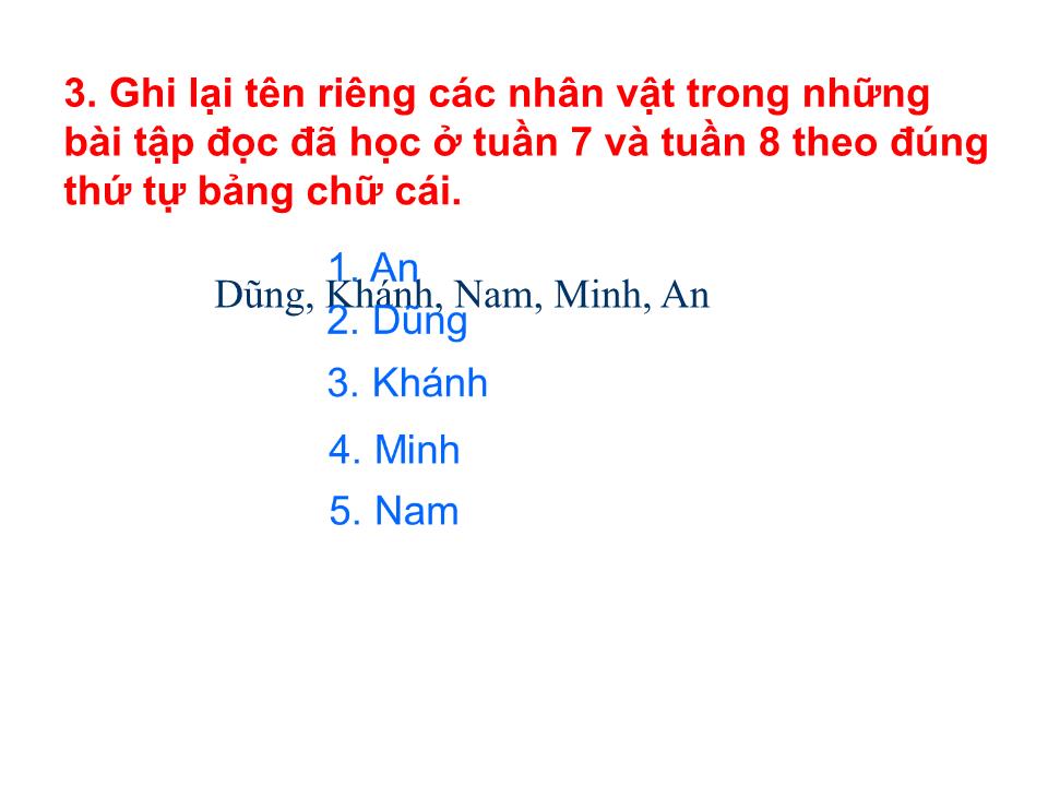 Bài giảng Tiếng Việt Lớp 2 - Ôn tập giữa học kì I (Tiết 2) trang 6