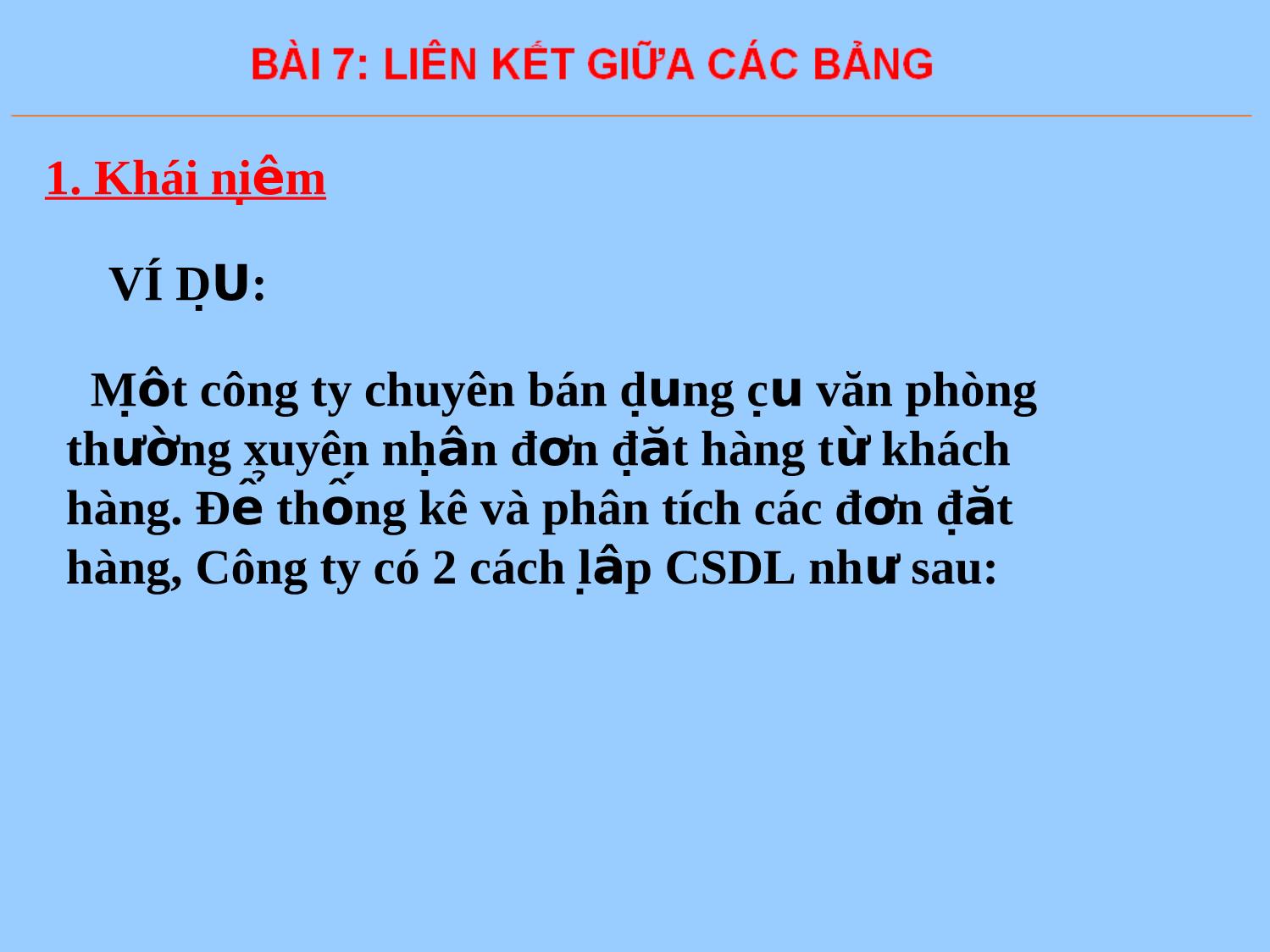 Bài giảng Tin học Lớp 12 - Bài 7: Liên kết giữa các bảng trang 3