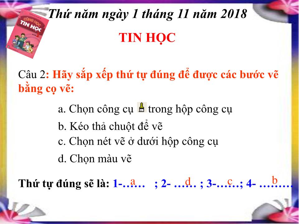 Bài giảng Tin học Lớp 4 - Bài 6: Thực hành tổng hợp trang 4