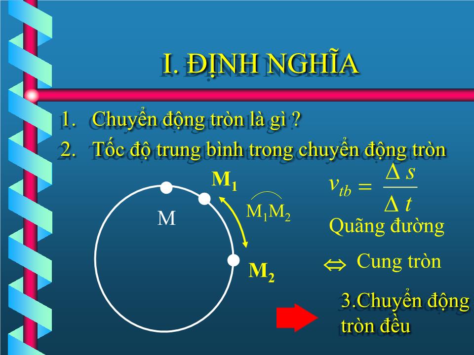 Bài giảng Vật lí Lớp 10 - Bài 5: Chuyển động tròn đều - Lê Nhất Trưởng tuấn trang 9