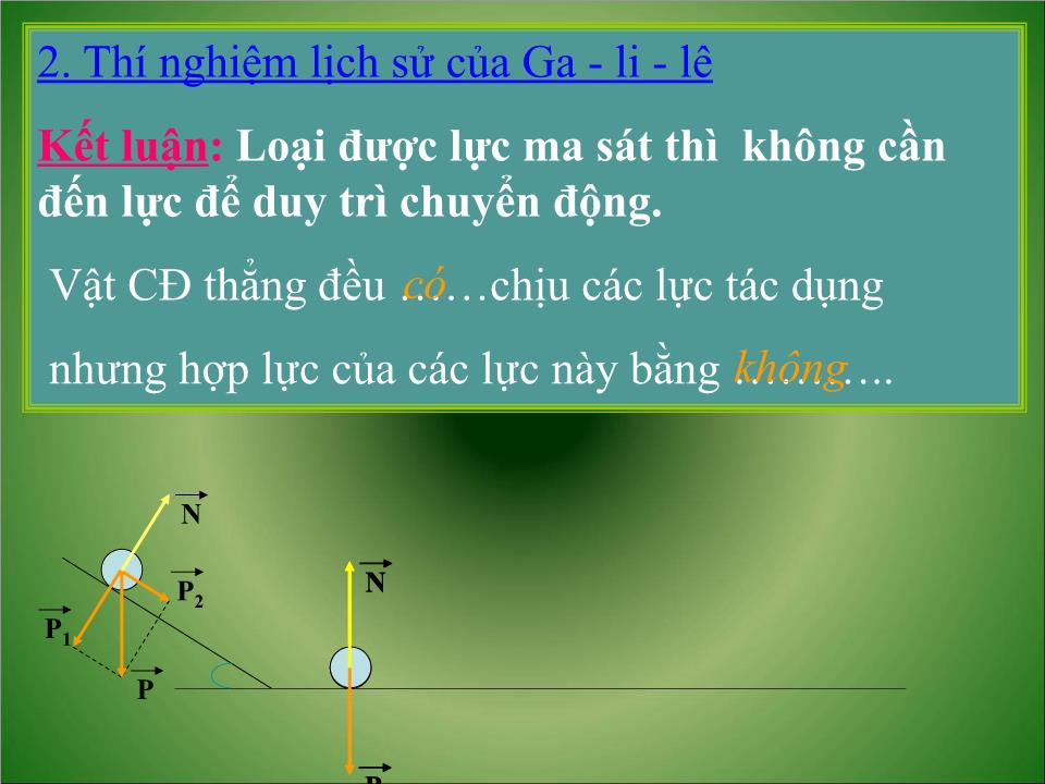 Bài giảng Vật lí Lớp 10 - Bài 10: Ba định luật Niu-ton - Phạm Công Đức trang 9