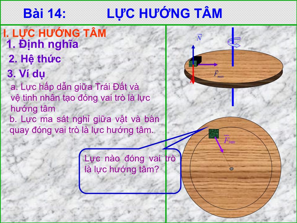 Bài giảng Vật lí Lớp 10 - Bài 14: Lực hướng tâm - Trịnh Trung Nhật trang 8