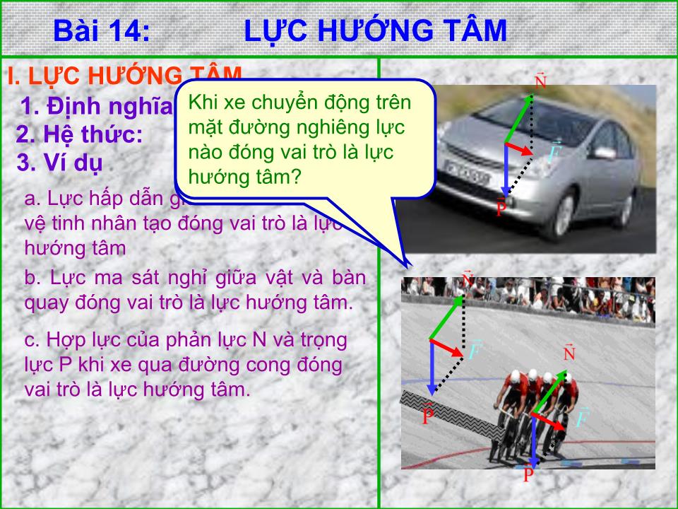 Bài giảng Vật lí Lớp 10 - Bài 14: Lực hướng tâm - Trịnh Trung Nhật trang 9