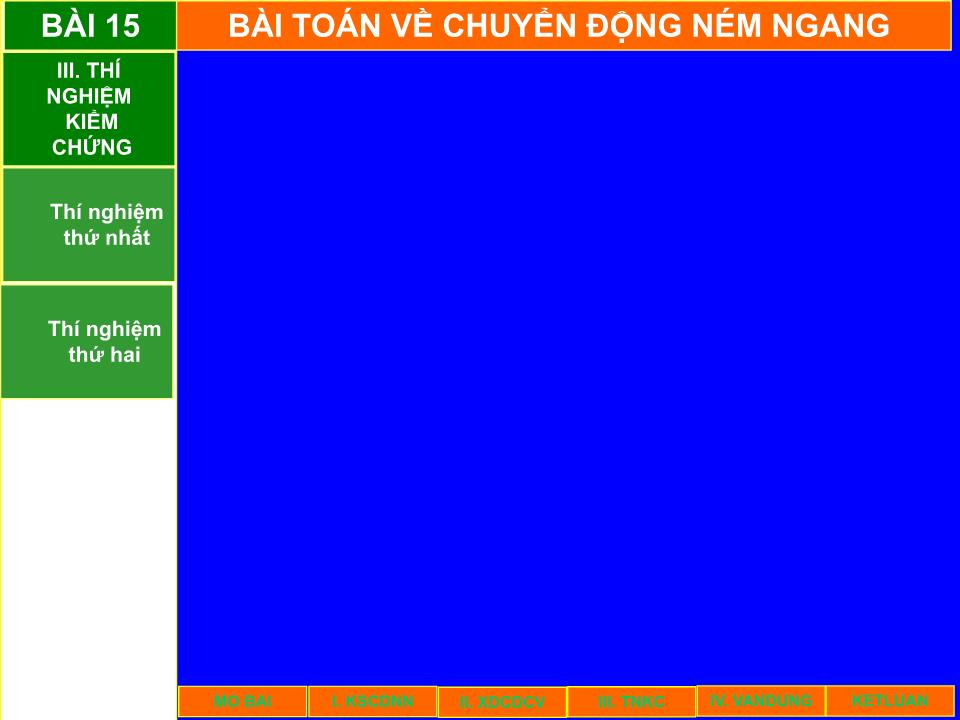 Bài giảng Vật lí Lớp 10 - Bài 15: Bài toán về chuyển động ném ngang trang 8