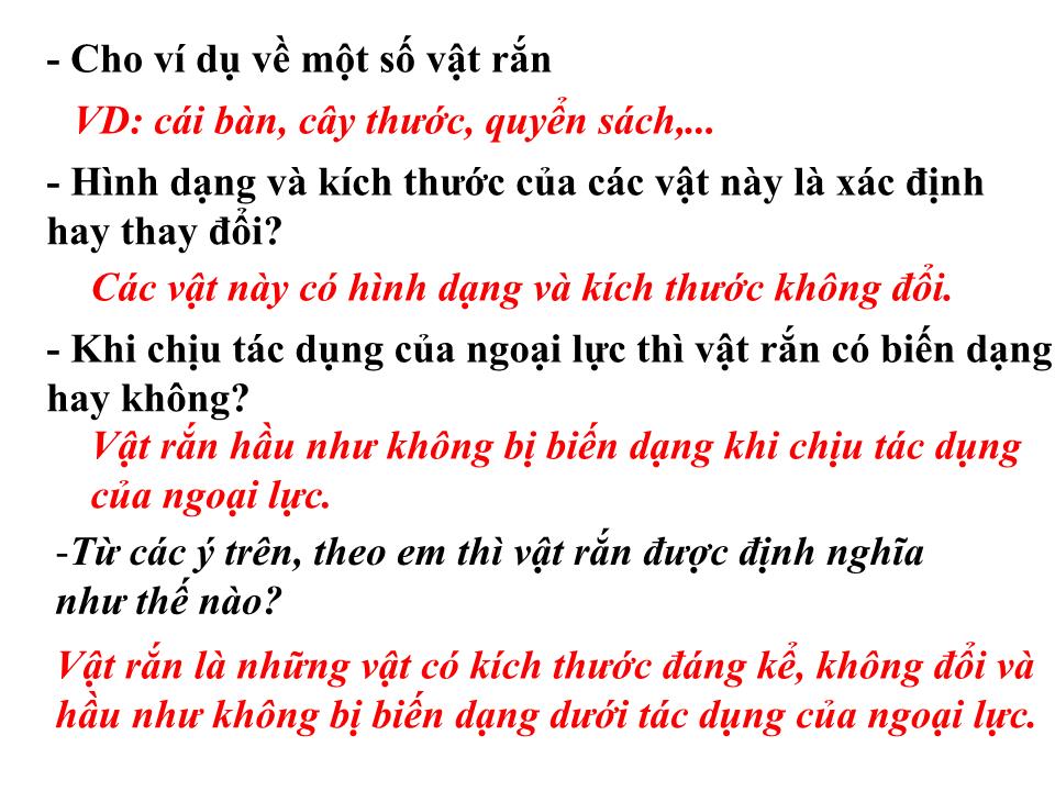 Bài giảng Vật lí Lớp 10 - Bài 17: Cân bằng của một vật chịu tác dụng của hai lực và của ba lực không song song trang 8