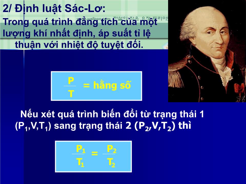 Bài giảng Vật lí Lớp 10 - Bài 30: Quá trình đẳng tích định luật Sác-Lơ trang 10