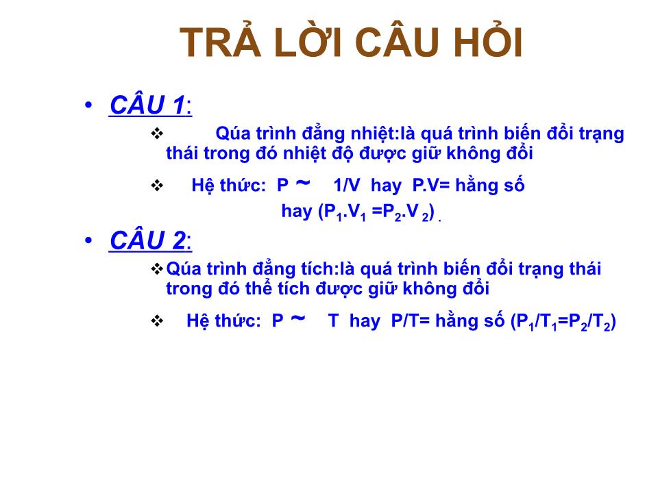 Bài giảng Vật lí Lớp 10 - Bài 31: Phương trình trạng thái của khí lí tưởng trang 2