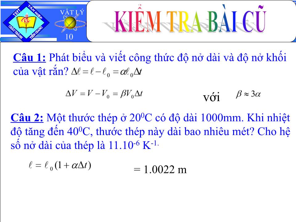 Bài giảng Vật lí Lớp 10 - Bài 37: Chất lỏng trang 2