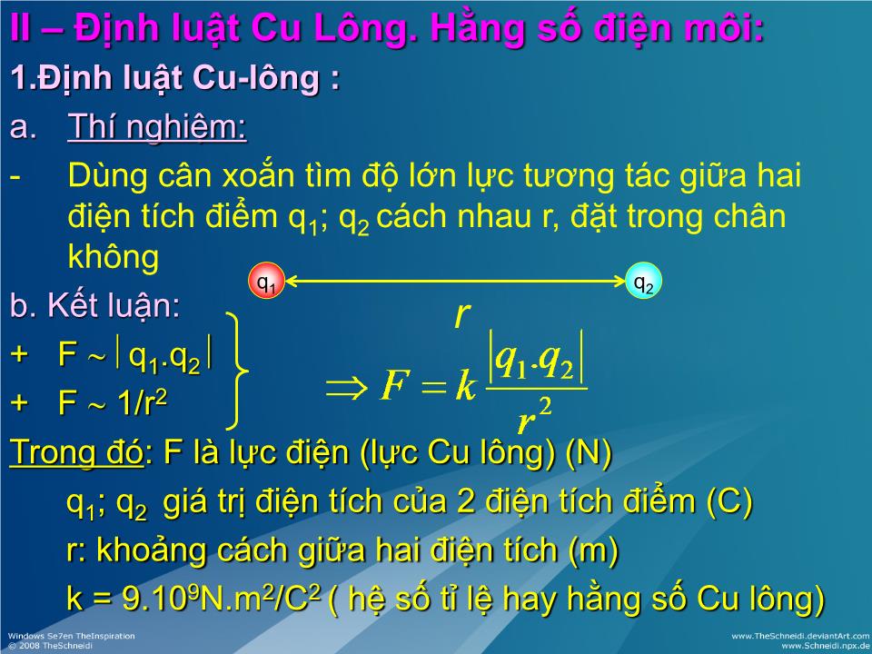 Bài giảng Vật lí Lớp 11 - Bài 1: Điện tích. Định luật Cu-lông trang 3