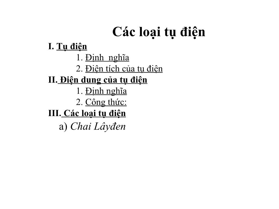 Bài giảng Vật lí Lớp 11 - Bài 6: Tụ điện trang 10