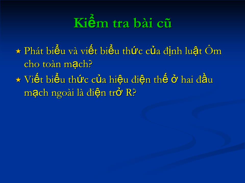 Bài giảng Vật lí Lớp 11 - Bài 10: Ghép các nguồn điện thành bộ trang 1