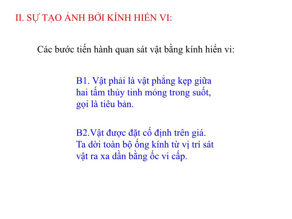 Bài giảng Vật lí Lớp 11 - Bài 33: Kính hiển vi trang 8